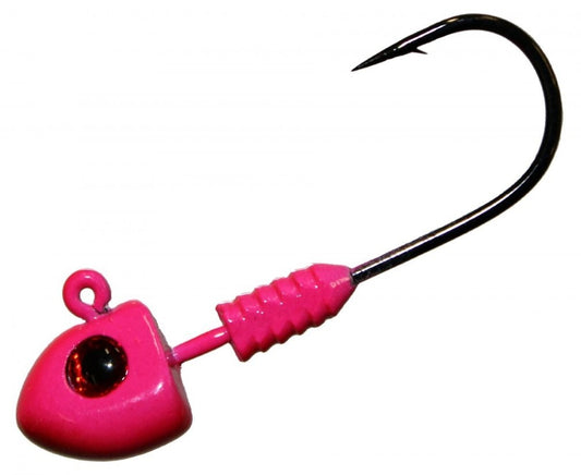 3 Pack of 1/4oz Pink TT Lures DemonZ Jigheads with Size 3/0 Hooks