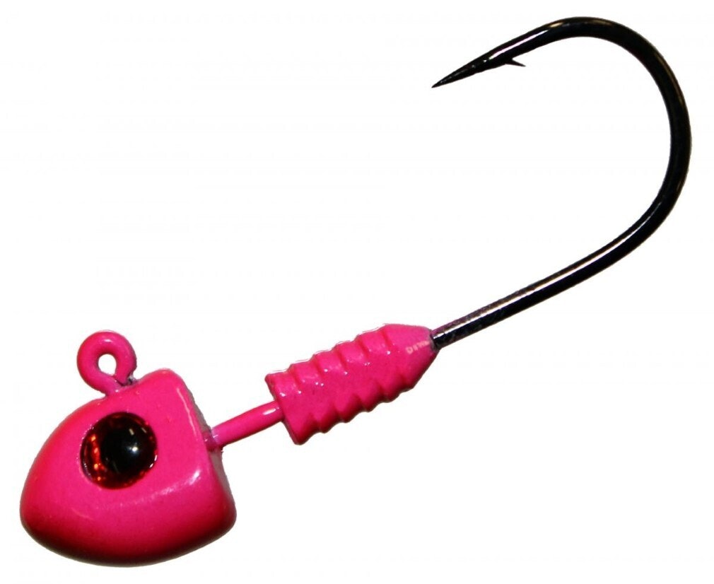 3 Pack of 1/6oz Pink TT Lures DemonZ Jigheads with Size 1 Hooks