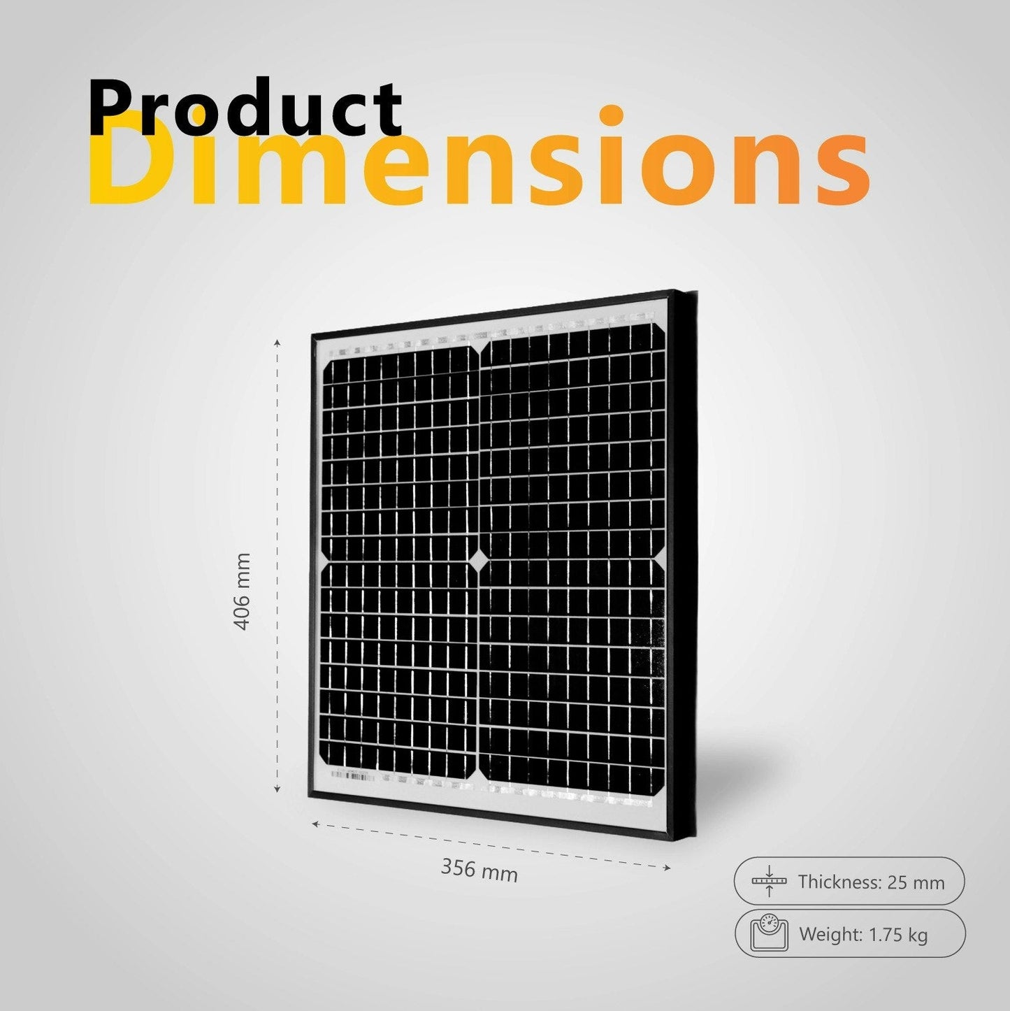 Exotronic 20W Fixed Solar Panel