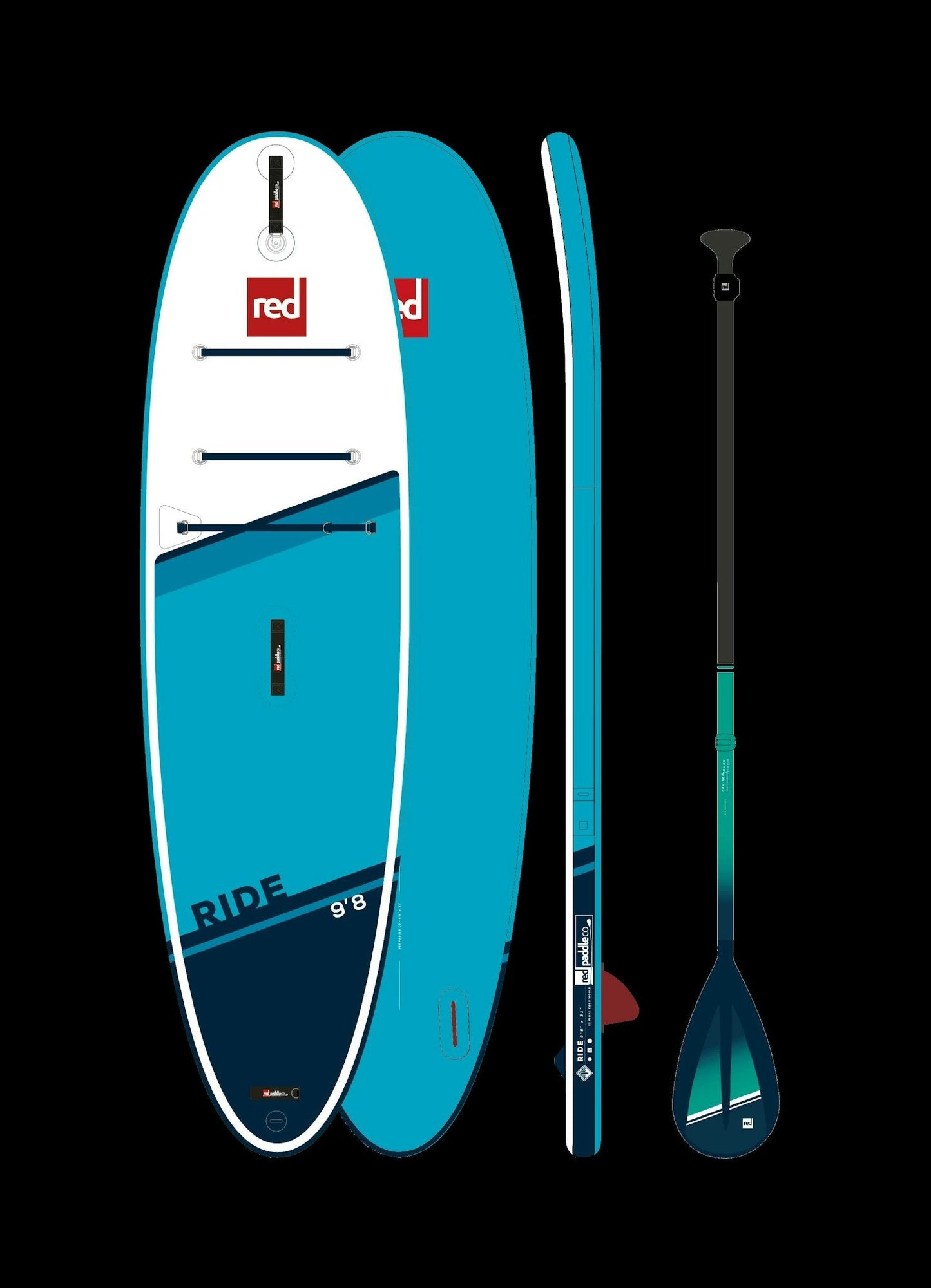 9'8 Ride Inflatable Stand Up Paddle BoardPackage