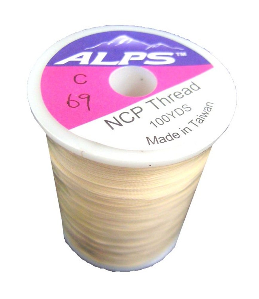 Alps 100yds of Tan Rod Wrapping Thread - Size C (0.2mm) Rod Binding Cotton