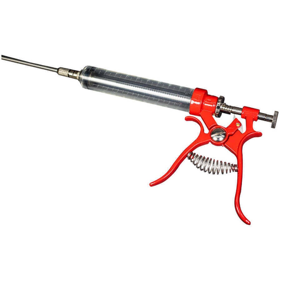 Flaming Coals 50ml Pistol Grip Gourmet Meat Injector with 2 Needles