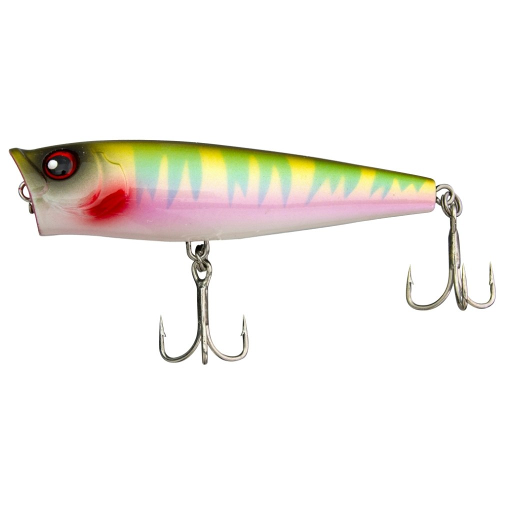 68mm FishArt Dynamite Popping Fishing Lure - 7gm Topwater Popper Lure