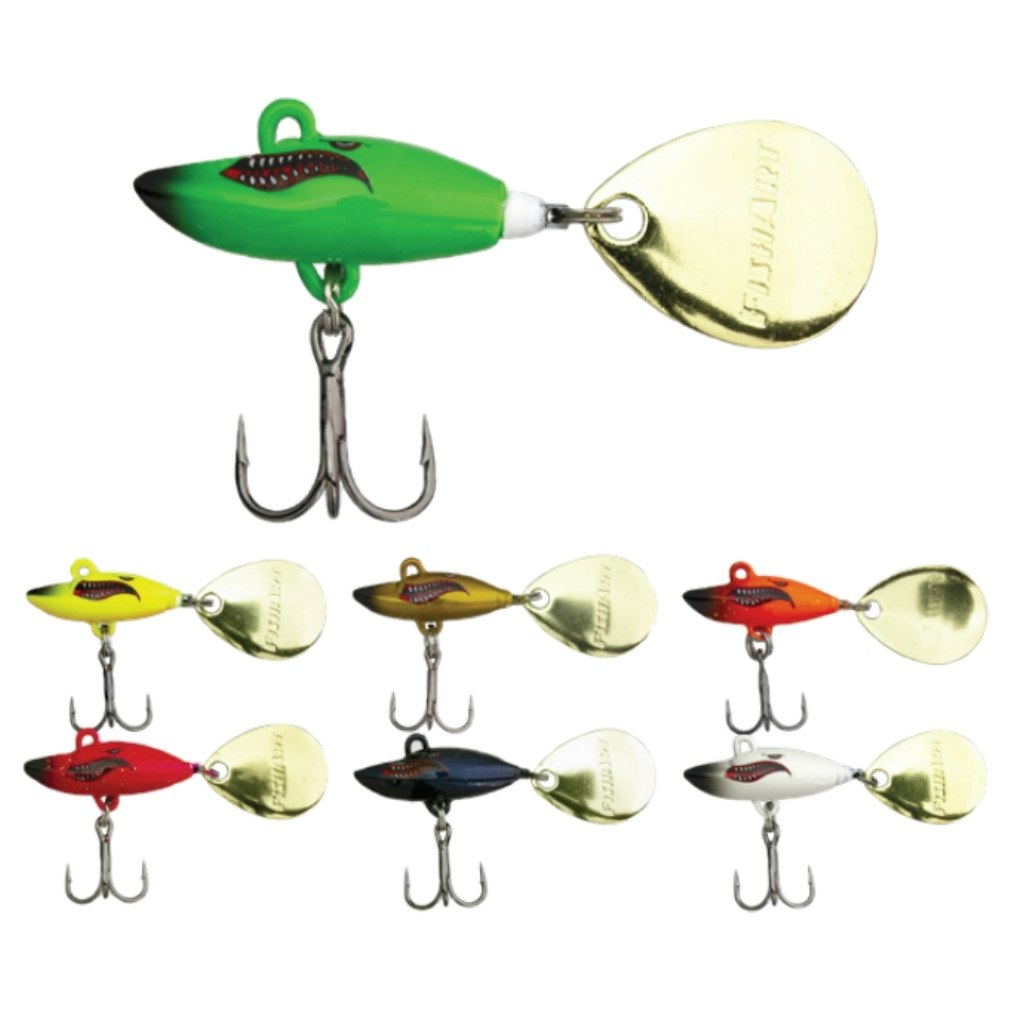 30mm FishArt Torpedo Spinner Bait Fishing Lure - 12g Sinking Spinner