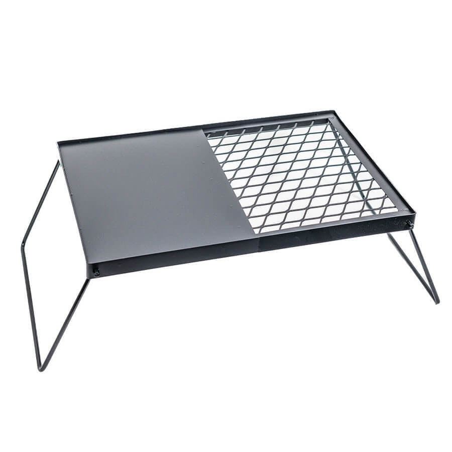 Flaming Coals Portable Folding Camp Grill and Hotplate