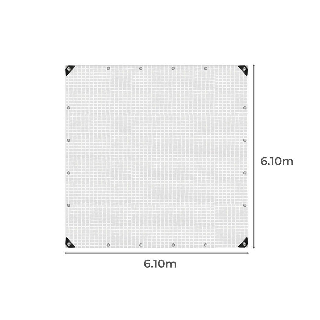 Manan Tarp Tarpaulin 200GSM Camping Heavy Duty Tent Waterproof Cover 6.1mx6.1m