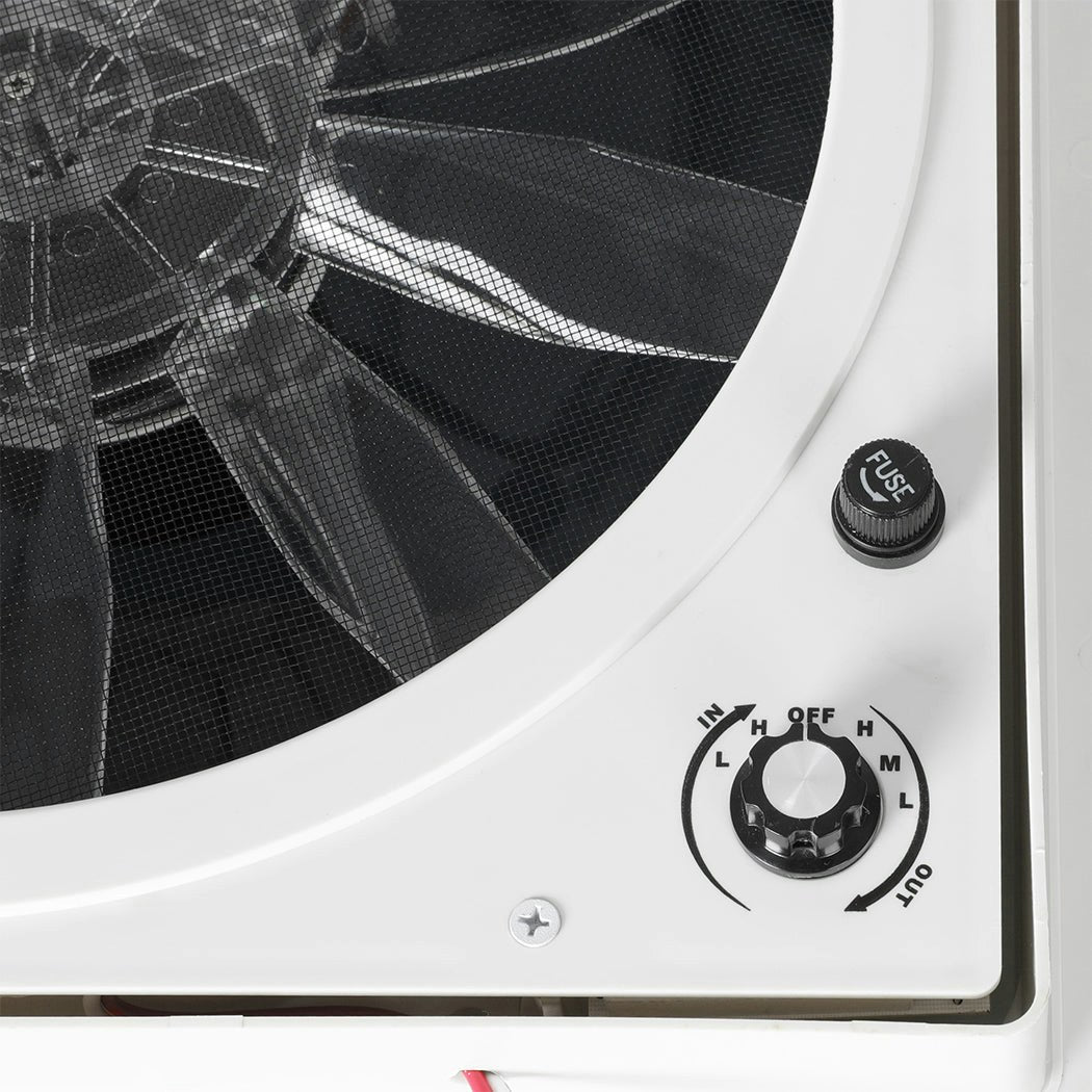 Manan Caravan Air Vent 12V Shower Kithcen Roof Hatch with Fan All Weather Use