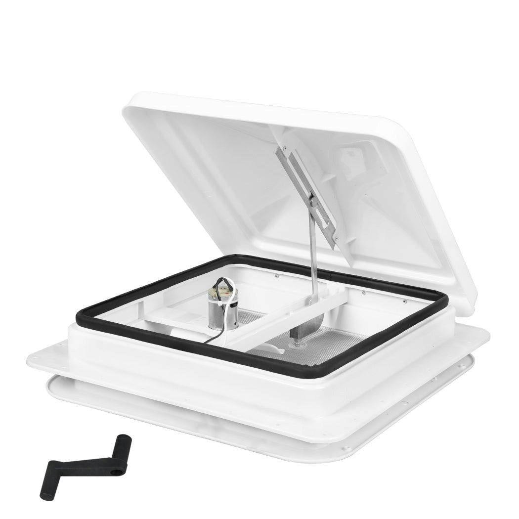 Manan Caravan Roof Vent 12V Fan Air Exhaust Hatch  RV 355x355mm Motorhome Camper