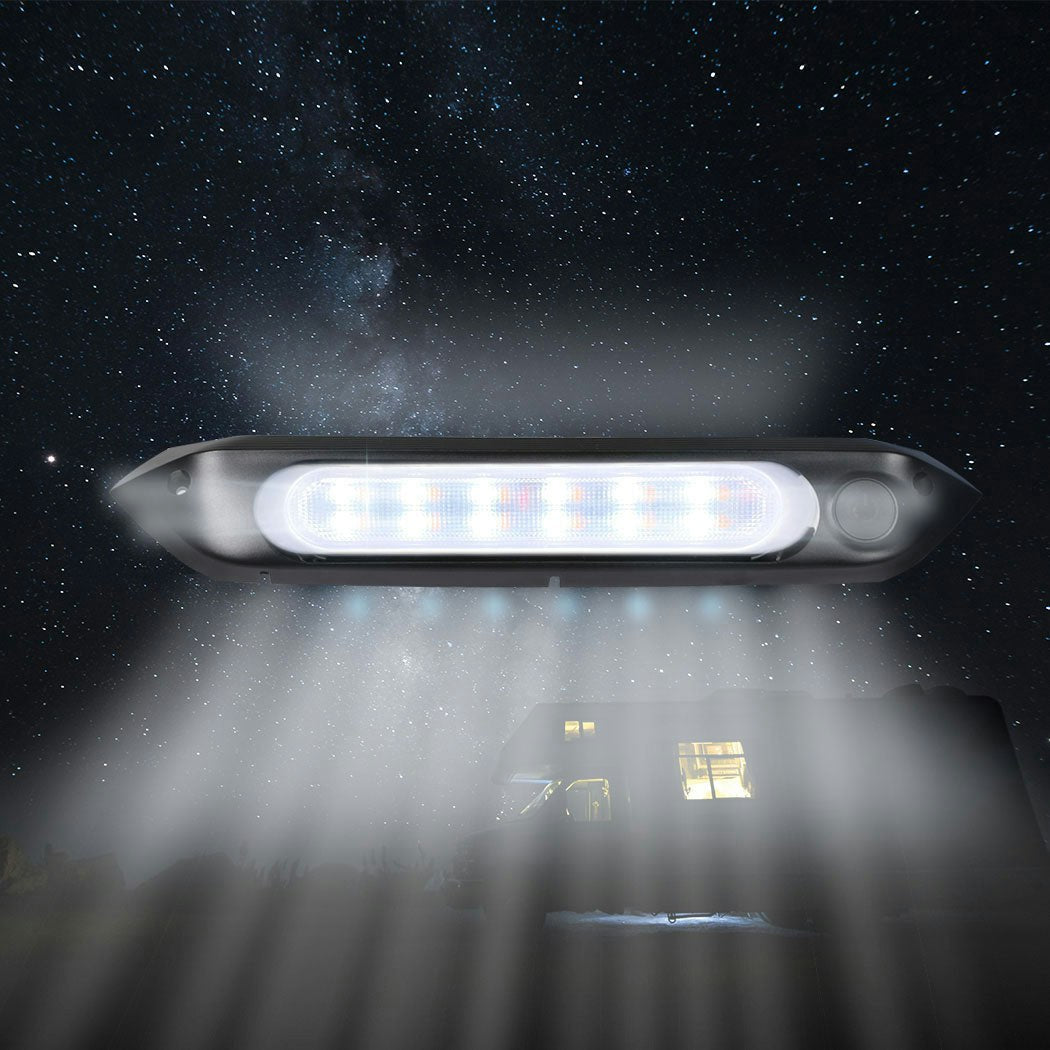 Manan Dual LED Awning Light 12V Amber IP67 Waterproof Caravan Accessories 287mm