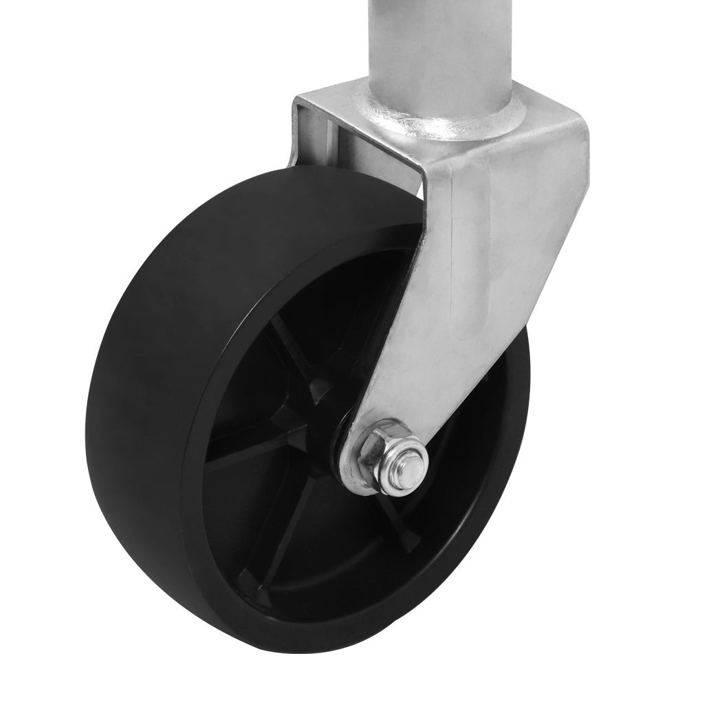 Traderight Group  Jockey Wheel 6 Inch Swivel Swing Up 450kg Solid Wheel Trailer Caravan Boat Parts