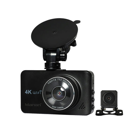 Dual Dash Camera Front and Rear Wifi 4K GPS Dashcam Car Camera Free 64G Card