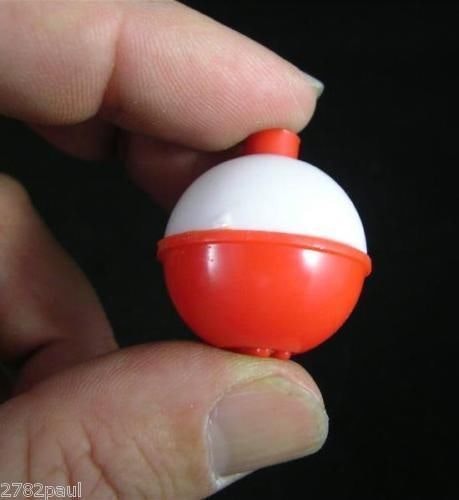 4 X 1 Inch Red and White Push Button Fishing Floats