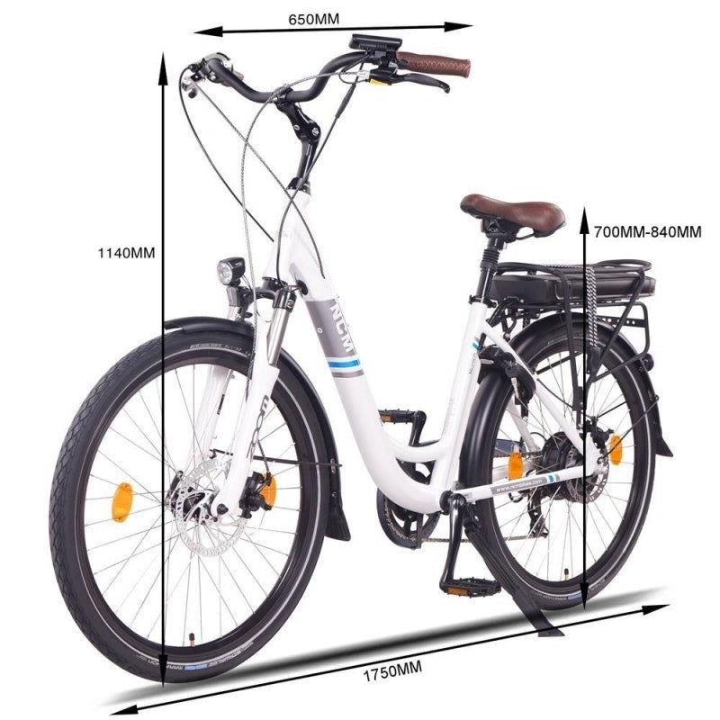 NCM Munich Electric Trekking Bike, E-Bike, E-Trekking, 250W-500W, 36V 13Ah 468Wh