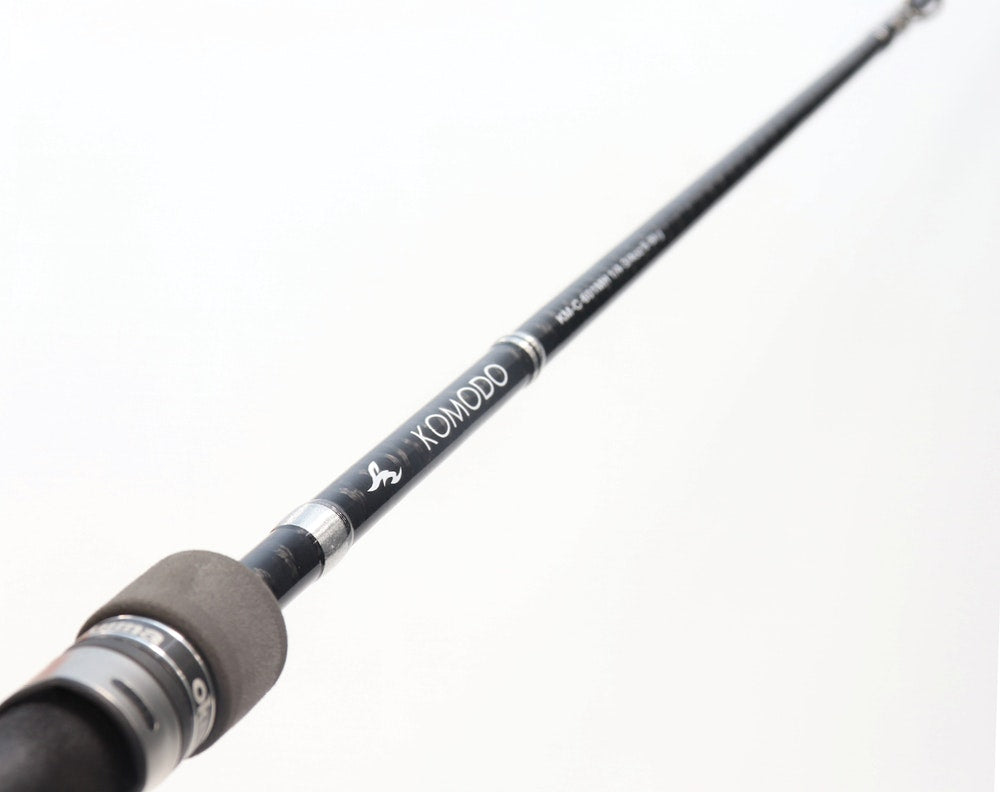 8ft Okuma Komodo 8-20kg Extra Heavy Baitcaster Rod - 2 Piece Fishing Rod