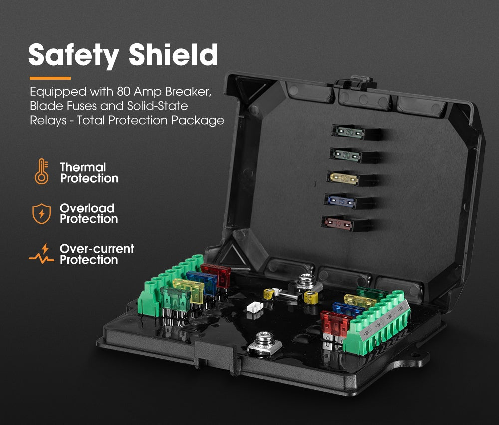 San Hima 8 Gang&nbsp;Bluetooth Switch Panel 12V/24V ON-OFF LED Control For Boat Car