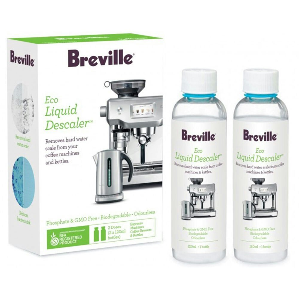 2pc Breville 120ml Eco Liquid Descaler Biodegradable for Coffee Machines/Kettle