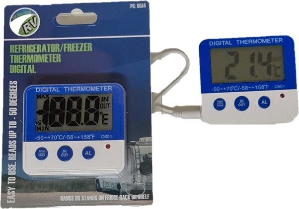 On The Road RV Digital Fridge Thermometer