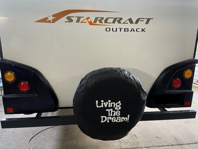 33 Inch 'Living the Dream' Spare Wheel Cover