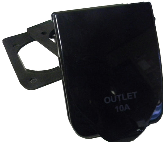 10 Amp Power Outlet - Black