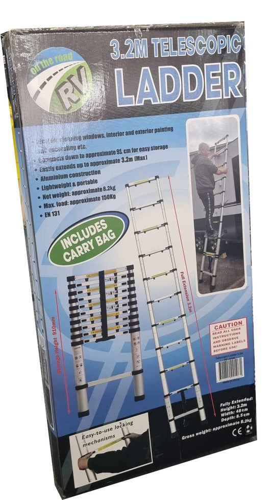 Australian RV Aluminium Telescopic Ladder 3.2m