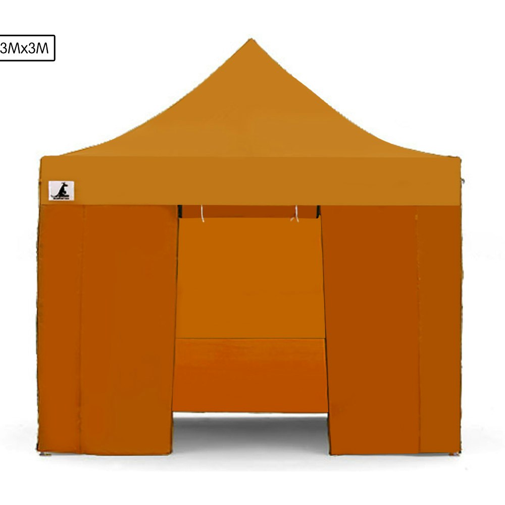 Wallaroo Gazebo Tent Marquee 3m x 3m PopUp Outdoor - Orange