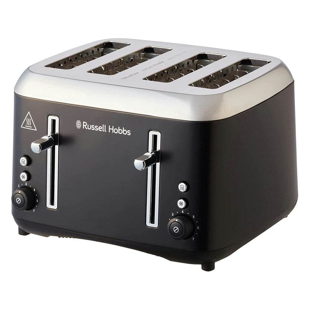 Russell Hobbs Addison Digital Kettle & 4 Slice Toaster Stainless Steel Matte BLK