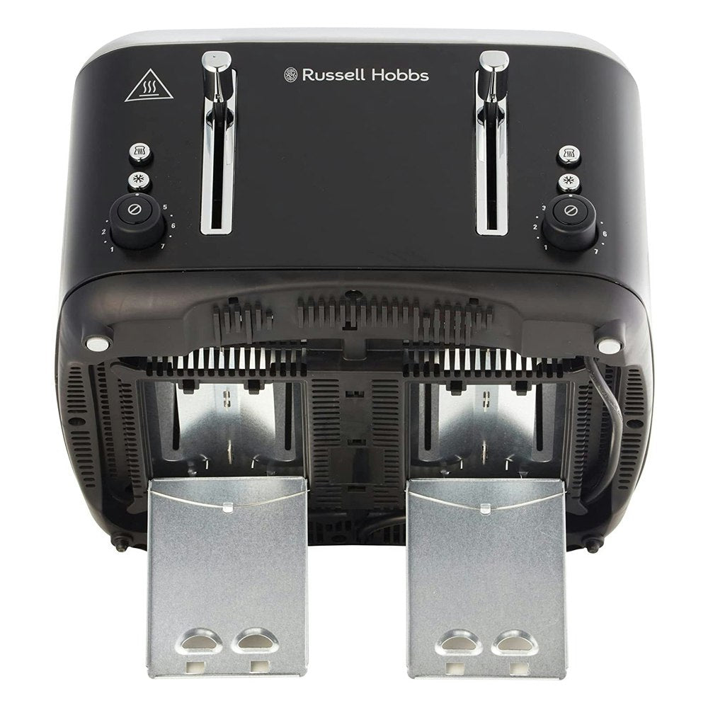 Russell Hobbs Addison Digital Kettle & 4 Slice Toaster Stainless Steel Matte BLK