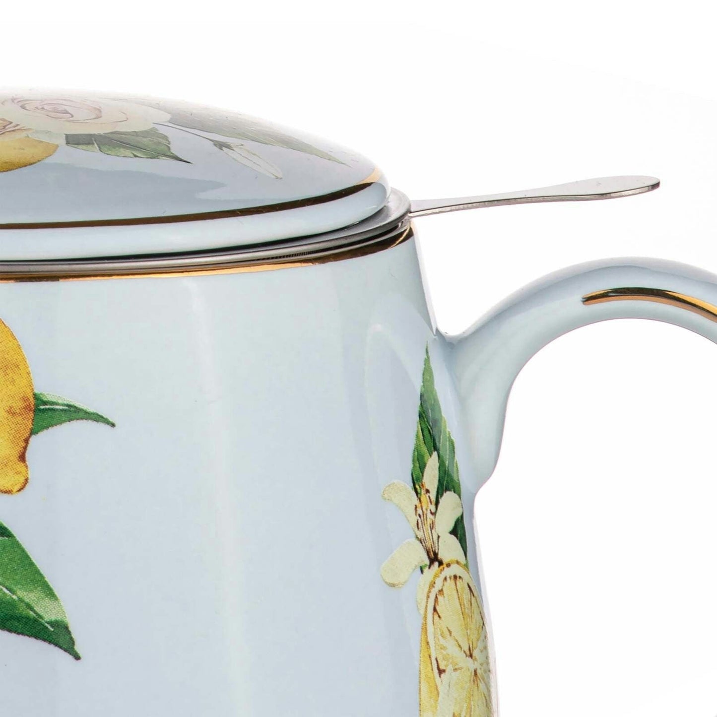 Ashdene Citrus Blooms 430ml New Bone China Cup Tea/Coffee Drink Mug w/ Infuser