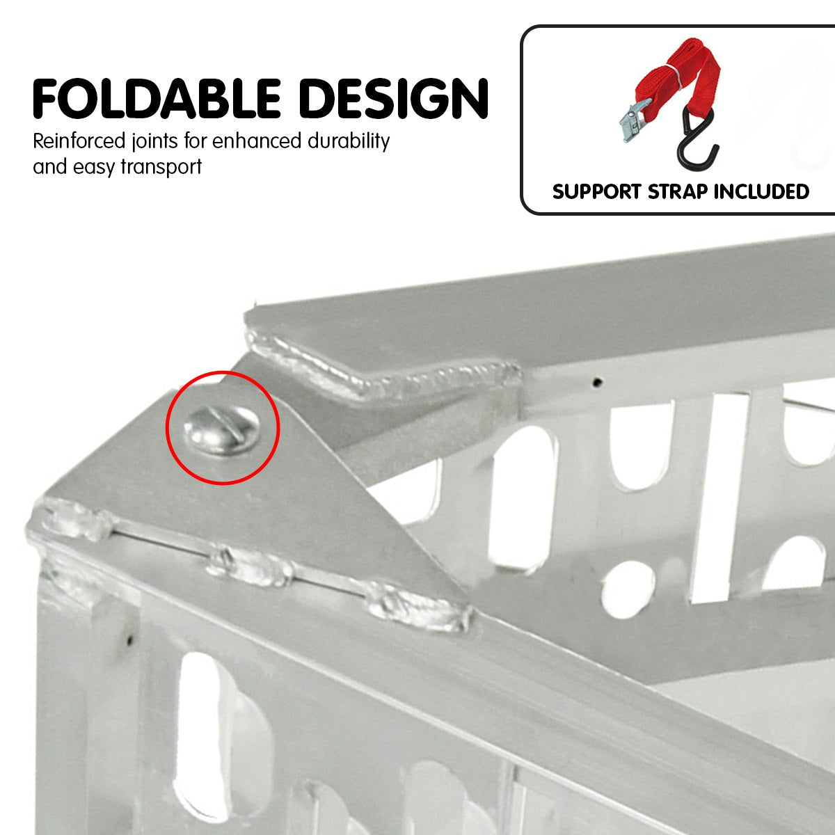 Kartrite Aluminium Folding Loading Ramp ATV Motorbike Motorcycle Golf Buggy Trailer