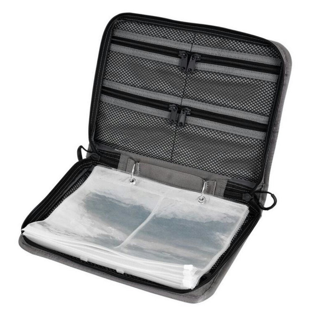 Shimano Fishing Lure Wallet with 10 Plastic Zip Lock Sleeves