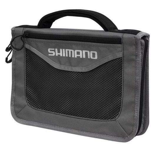 Shimano Fishing Lure Wallet with 10 Plastic Zip Lock Sleeves