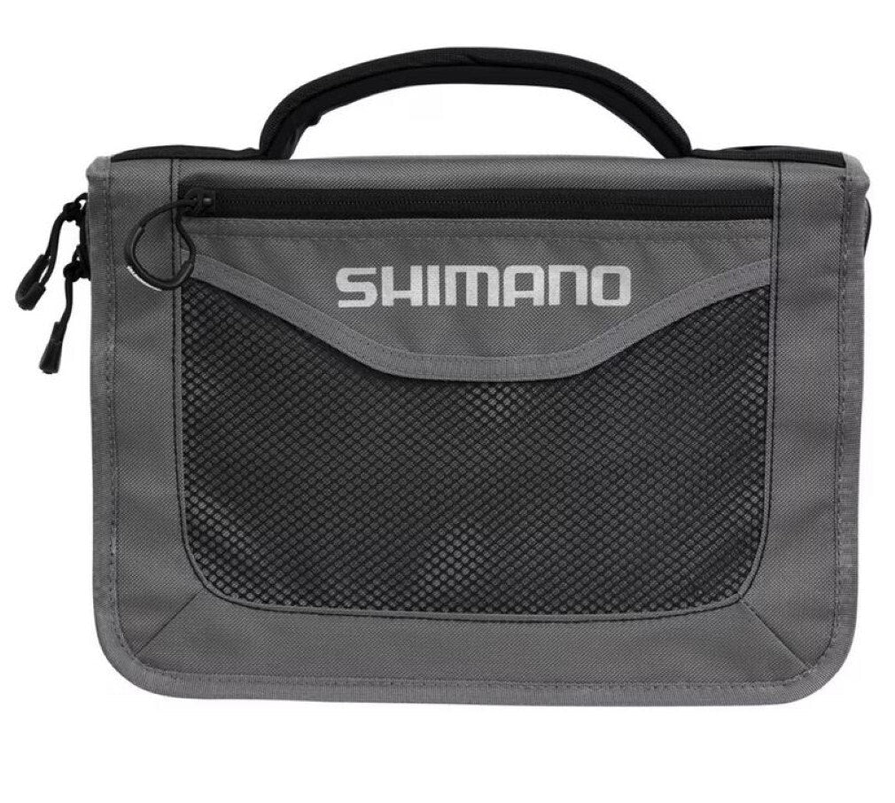 Shimano Fishing Lure Wallet with 10 Plastic Zip Lock Sleeves