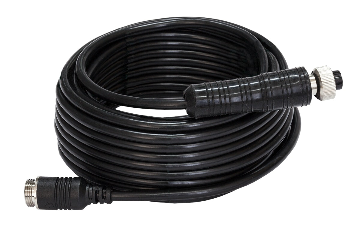 SafetyDave 45° AHD Eyeball Camera (Black) With 15m Heavy Duty 3 in 1 Camera Cable