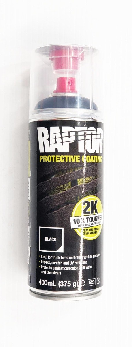 Pickup only - Raptor 2K Bedliner Aerosol 400ml (375g) Black
