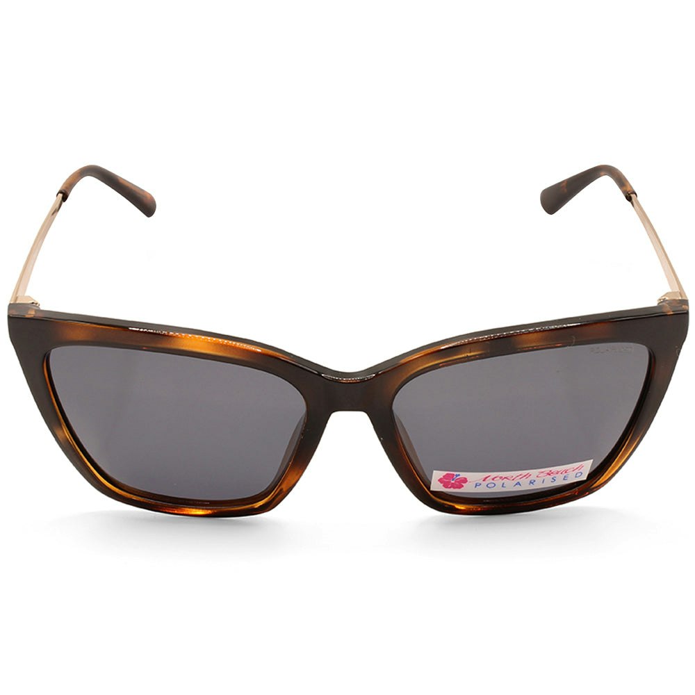 North Beach Teehani Tortoise /Grey Womens Polarised Sunglasses 70704