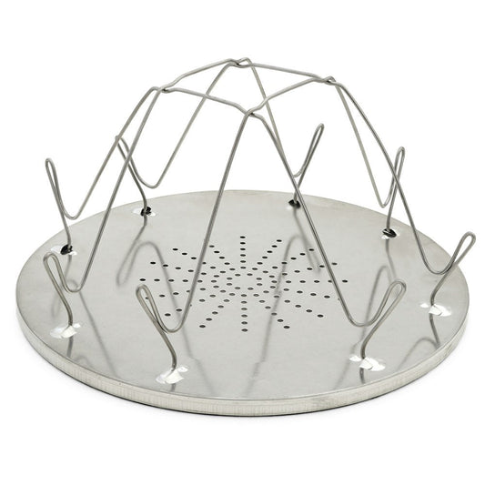 Coghlans 23cm Camp Stove Toaster 4 Slice Bread Toast Steel Rack Breakfast Silver