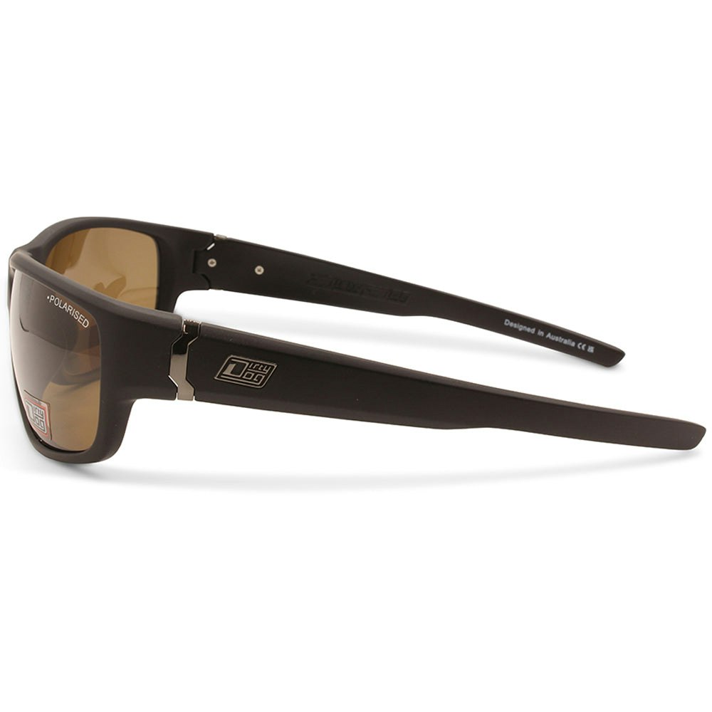 Dirty Dog Vault Satin Satin Black/Brown Unisex Polarised Sunglasses 53659