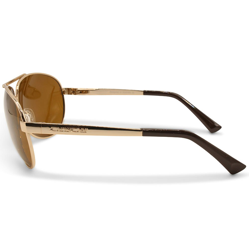 Dirty Dog Doffer Shiny Gold/Gold Mirror Unisex Polarised Sunglasses 53250