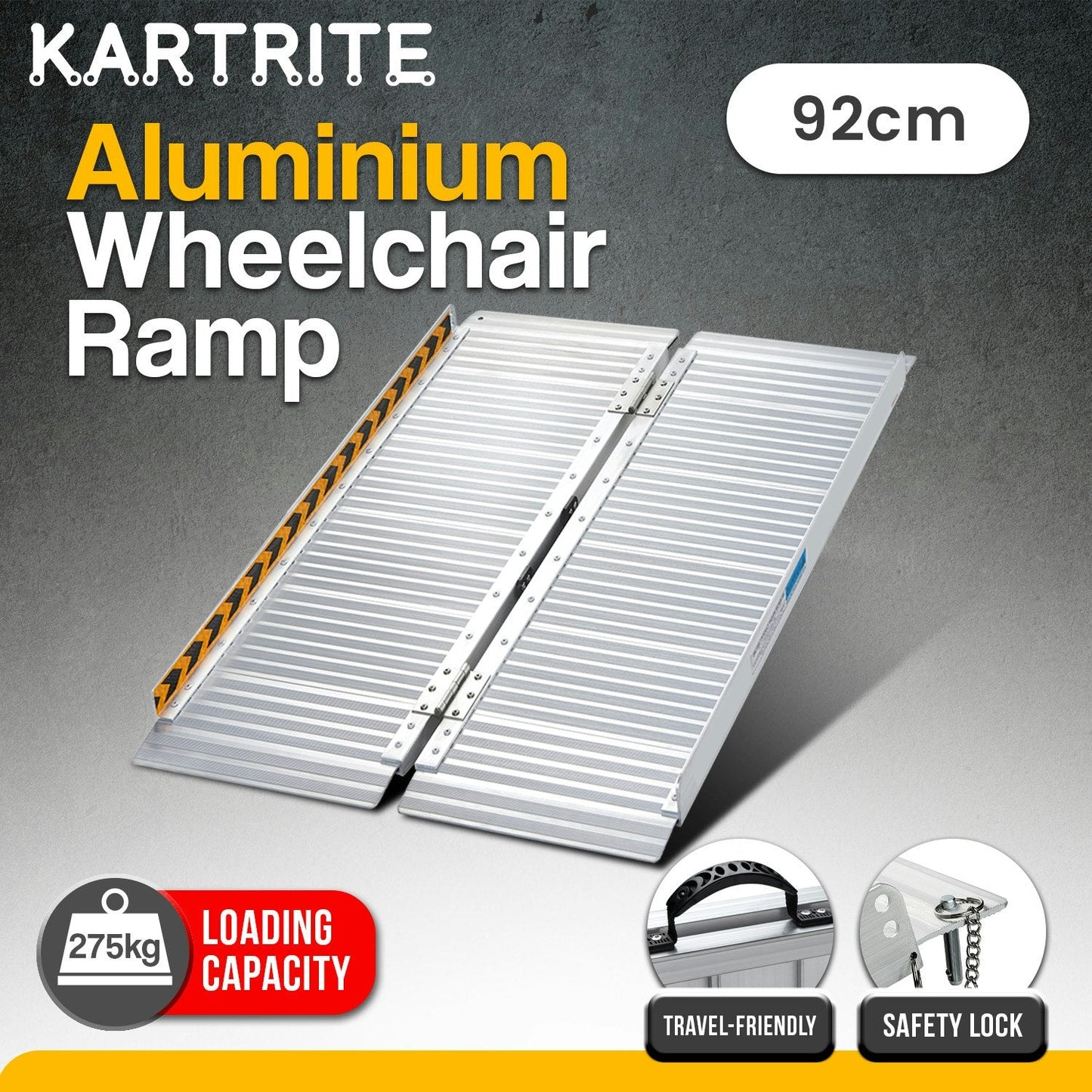 Karttrite Aluminium Foldable Wheelchair Ramp R01 - 3ft