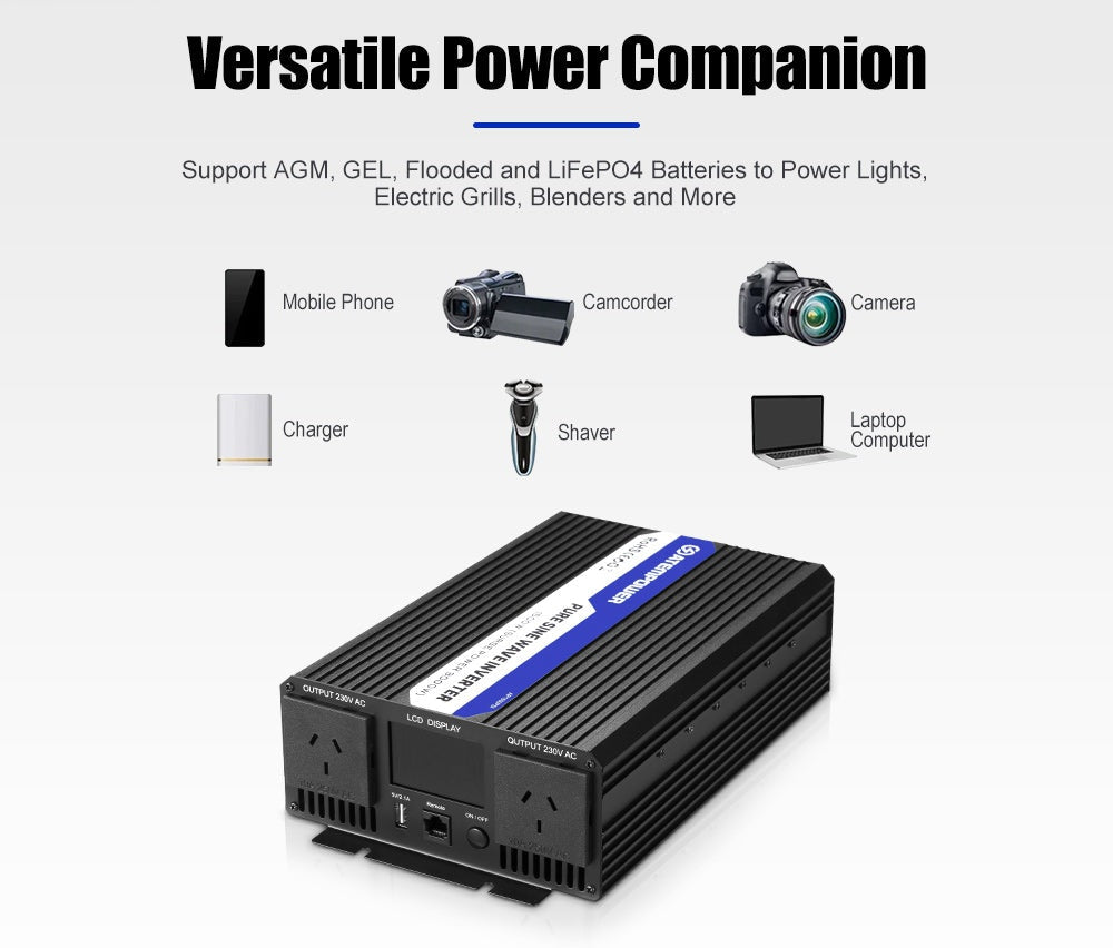 Atem Power Pure Sine Wave Inverter 1500W Max 3000W