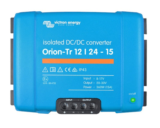Victron 12V to 24V Orion-Tr 12/24-15A (360W) Isolated DC-DC Converter