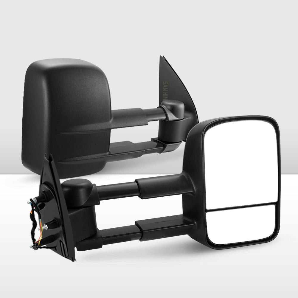 San Hima Pair Extendable Towing Mirrors For Volkswagen Amarok 2009-Current