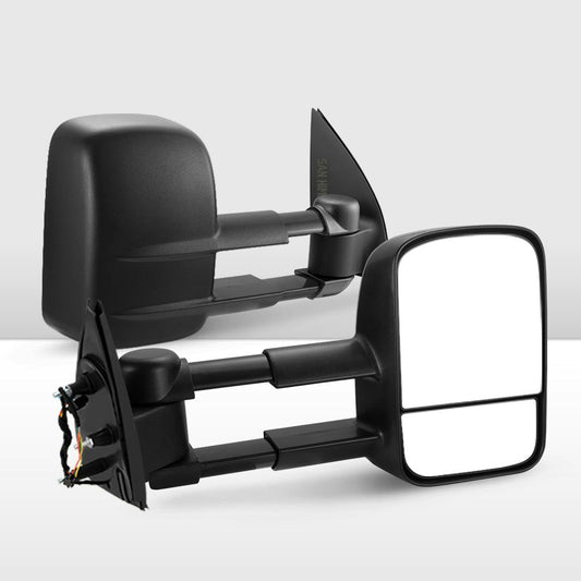 San Hima Pair Extendable Towing Mirrors For Volkswagen Amarok 2009-Current