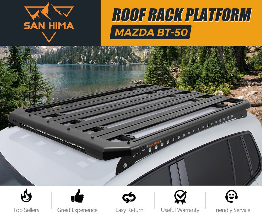 San Hima Roof Rack Platform For Mazda BT-50 BT50 Aluminium Alloy 2010-On