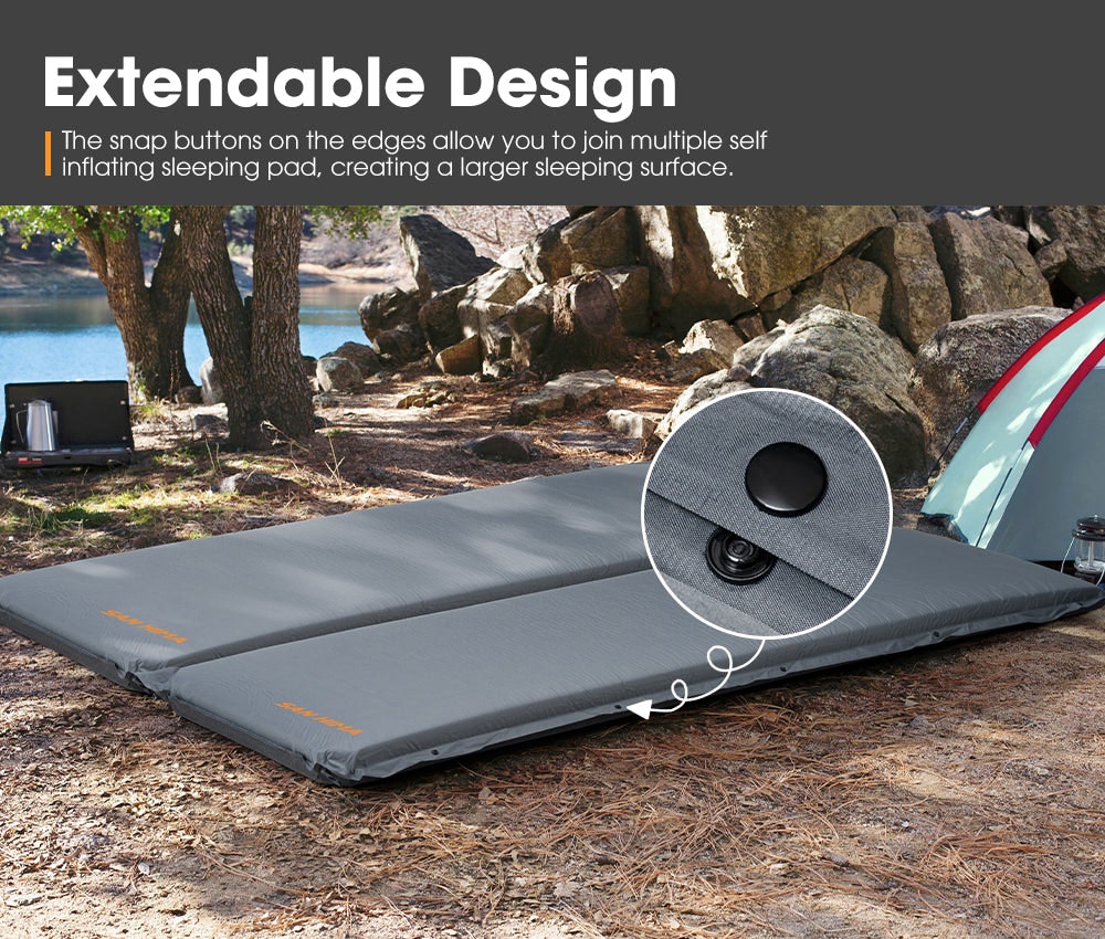 San Hima Self Inflating Mattress 10cm Camping Sleeping Outdoor Air Bed Single