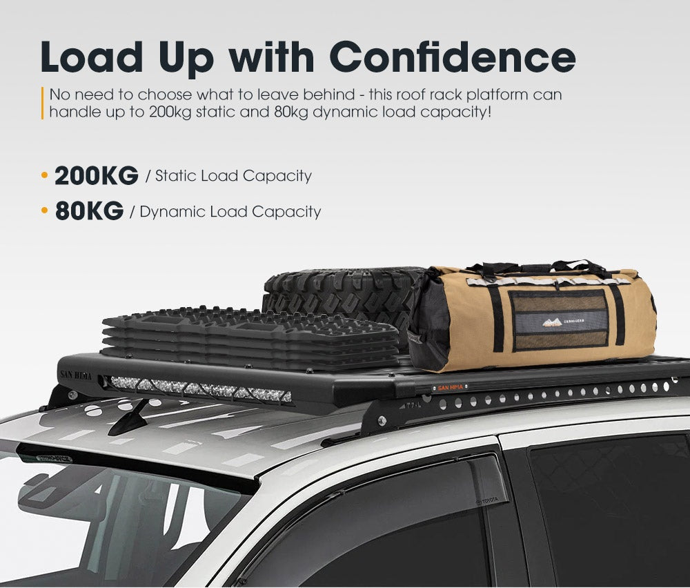 San Hima Roof Rack Platform For Mazda BT-50 BT50 Aluminium Alloy 2010-On