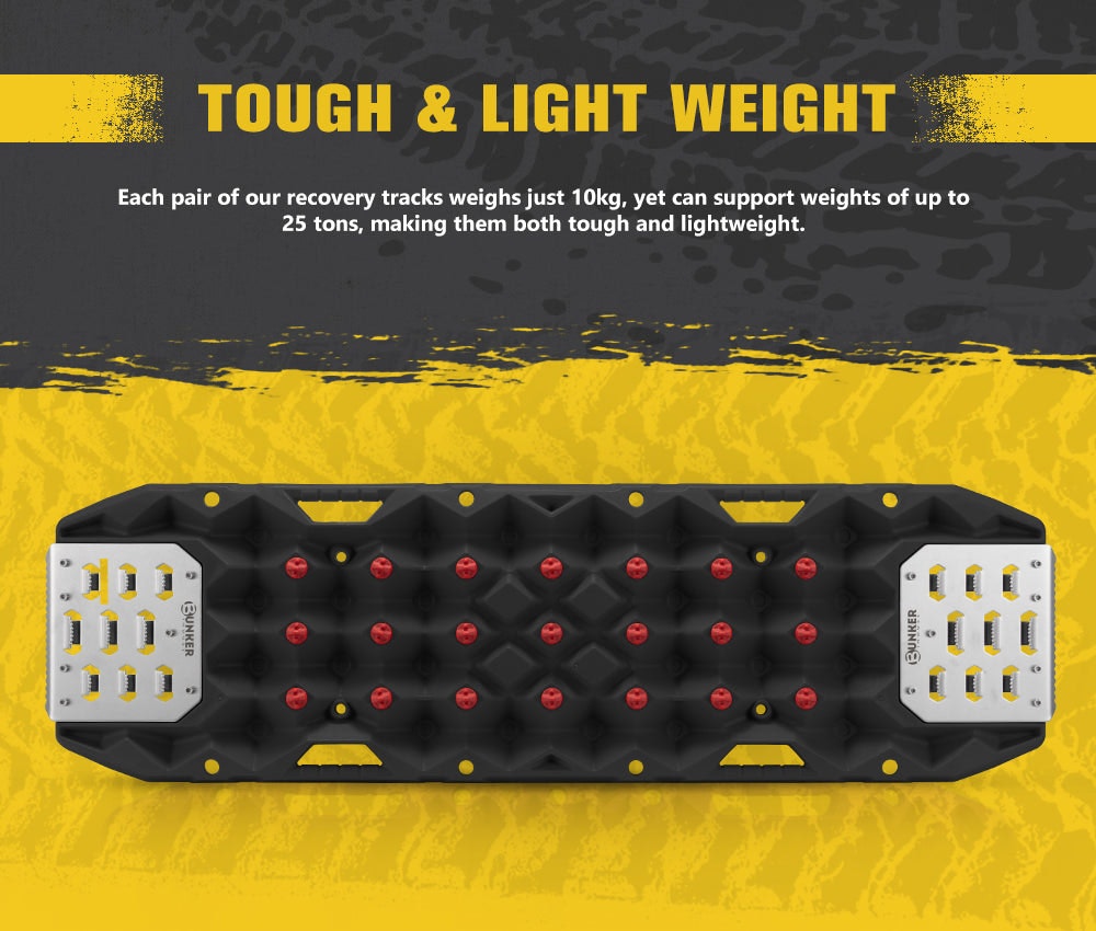 Bunker Indust Pair Recovery Tracks 25T With Steel Traction Plate Snow Mud Sand