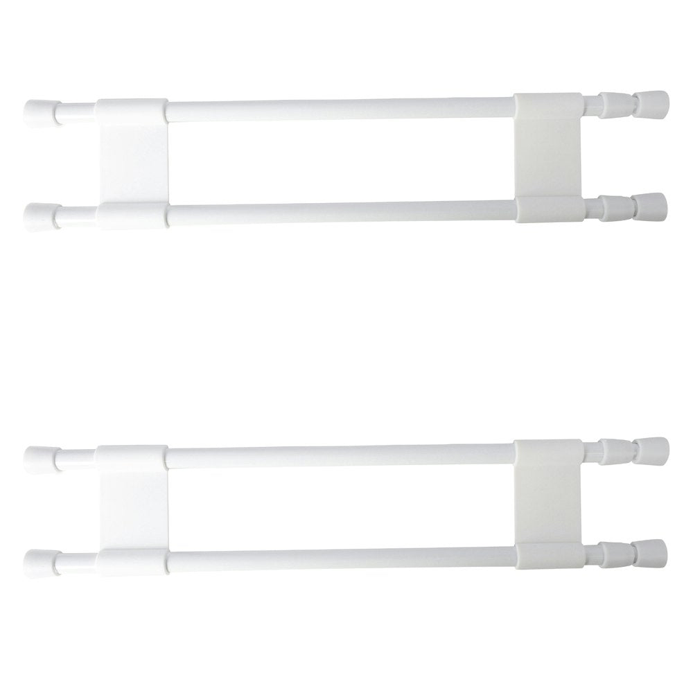 2x Wildtrak 71cm Double RV Adjustable Fridge Bar Outdoor Camping Accessory White