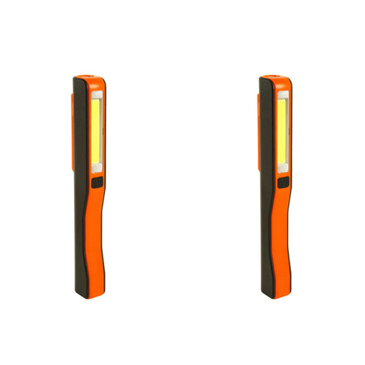 2x Wildtrak 2-Function 8cm LED Light w/ Batteries Outdoor Camping Orange/Black