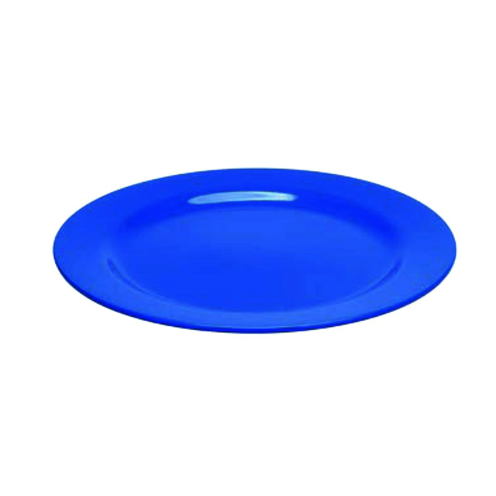 6x Oztrail Melamine Round Dinner Plate Dish Outdoor Picnic Camping Tableware BLU